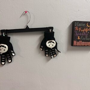 Halloween glow in dark Skeleton gloves